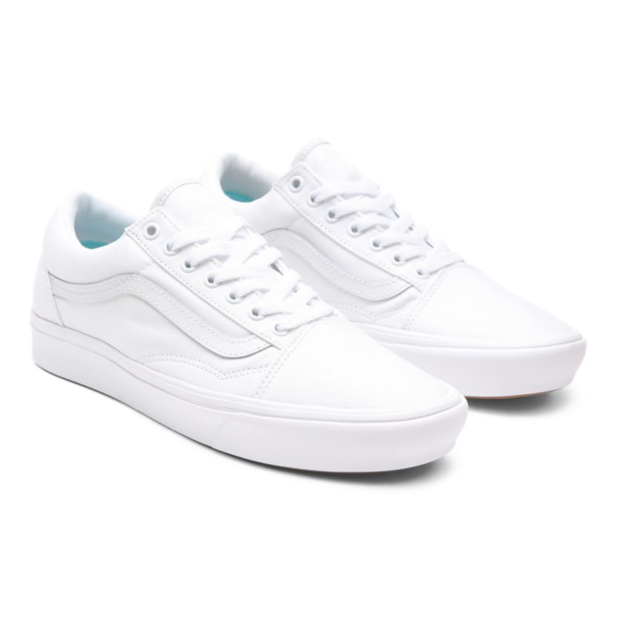 Vans Classic ComfyCush Old Skool Dam Vita - Vans Classics Billigt (BKZVC5426)